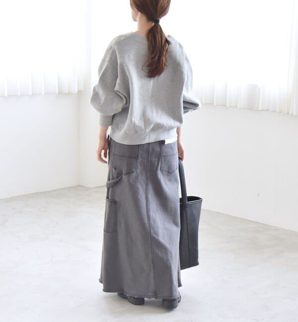 quaranciel「quaranciel:〈手洗い可能〉スパンコール テープ スウェット カーディガン」|カーディガン|