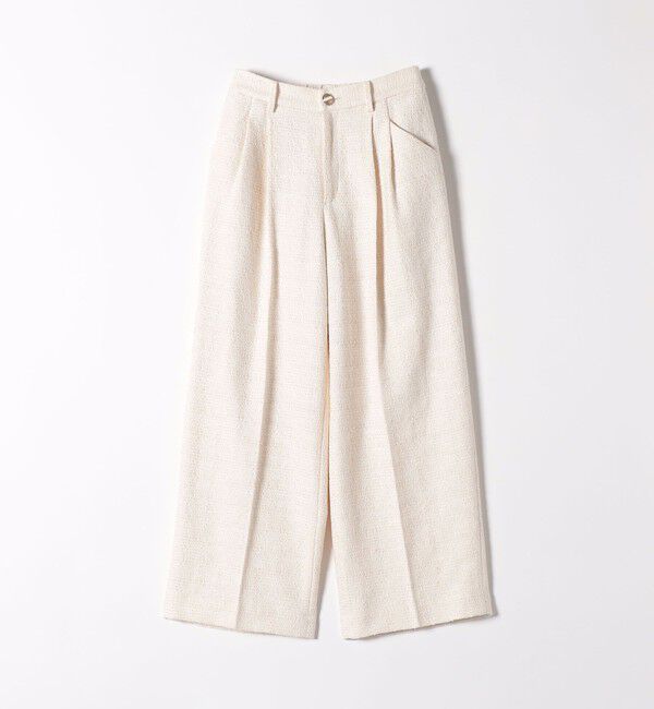 SHIPS any「SHIPS any: ツイード タック セミワイド パンツ［NAVY BLUE］」|その他|