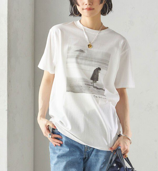 SHIPS for women「【SHIPS別注】COUTURE D'ADAM:50th ANNIV Sam Haskins フォト TEE」|Tシャツ・カットソー|ホワイト