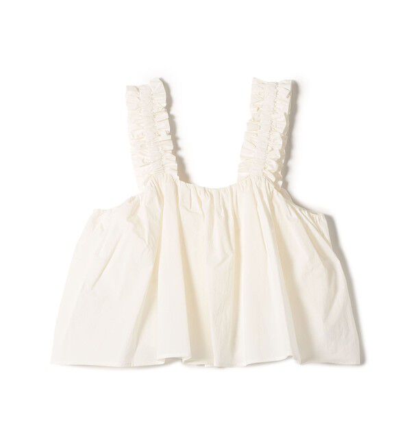 SHIPS for women「【WEB限定】〈洗濯機可能〉ショルダー フリル キャミソール」|シャツ・ブラウス|