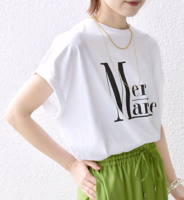 SHIPS for women「〈洗濯機可能〉プラチナ ヴェール TEE」|Tシャツ・カットソー|