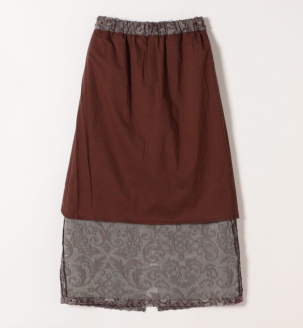 SHIPS any「SHIPS any:〈手洗い可能〉メッシュ ジャカード イージー Iライン スカート」|スカート|