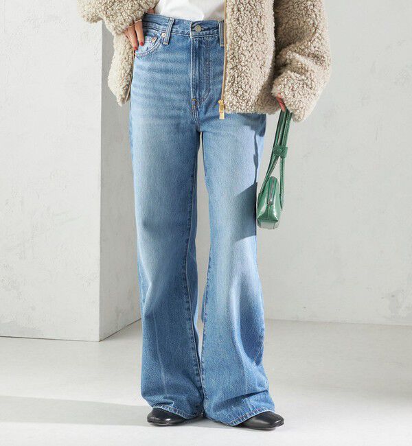 SHIPS for women「Levi&rsquo;s:RIBCAGE WIDE LEG」|デニム|
