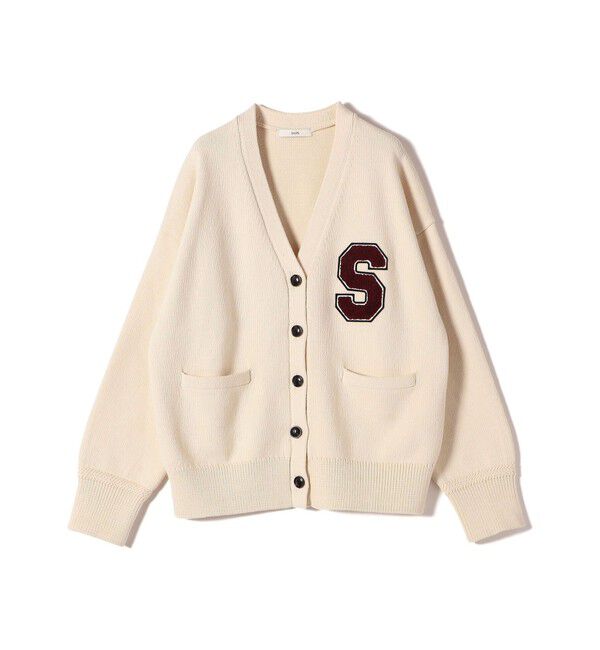 SHIPS for women「〈手洗い可能〉サガラ ワッペン レタード カーディガン」|カーディガン|