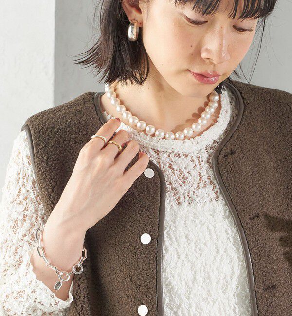 SHIPS for women「〈手洗い可能〉ボア フリース リバーシブル ベスト」|ベスト・ジレ|