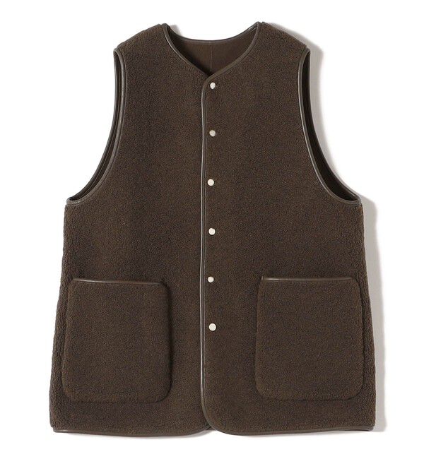 SHIPS for women「〈手洗い可能〉ボア フリース リバーシブル ベスト」|ベスト・ジレ|