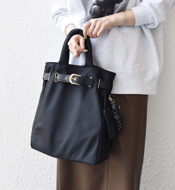 SHIPS any「SHIPS any: バックル ベルト デザイン A4 トート バッグ」|トートバッグ|