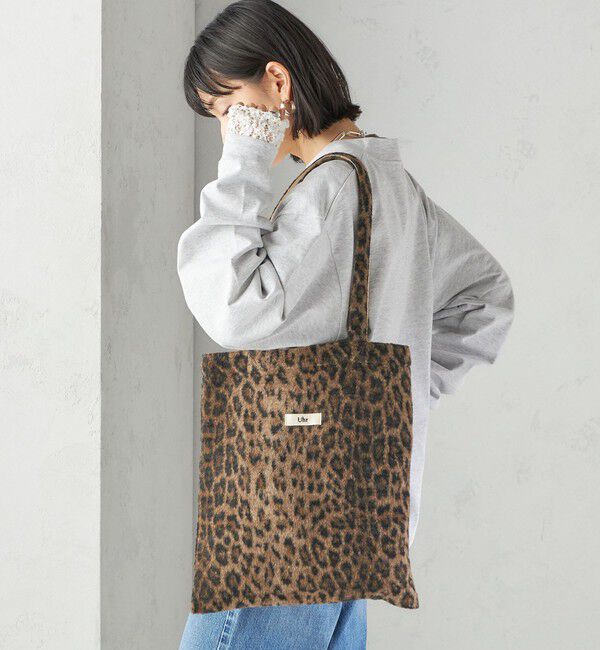 SHIPS for women「【SHIPS別注】Uhr:レオパード トート バッグ」|トートバッグ|