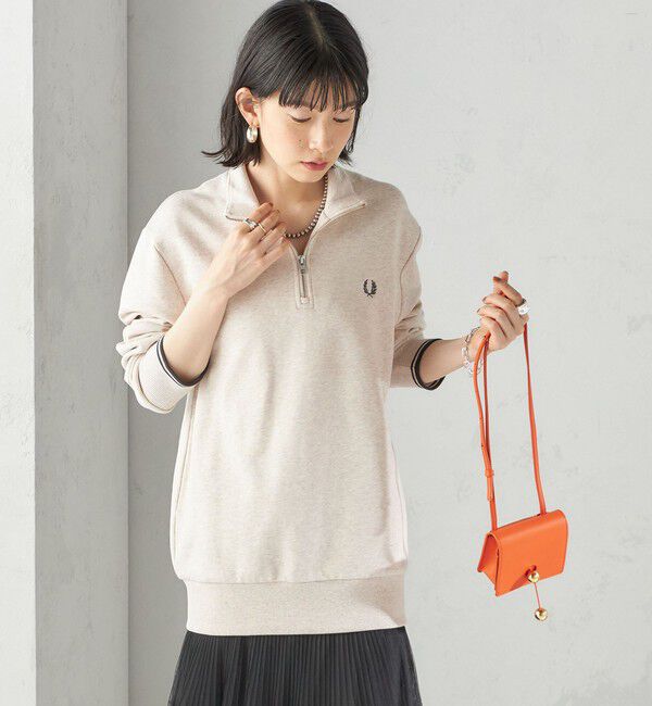 SHIPS for women「FRED PERRY: M3574 HALF ZIP SHIRT」|スウェット・ジャージ|