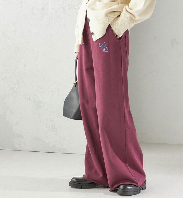 SHIPS for women「【SHIPS別注】LOGAN KNITTING MILLS:〈洗濯機可能〉プリント パンツ」|その他|ボルドー