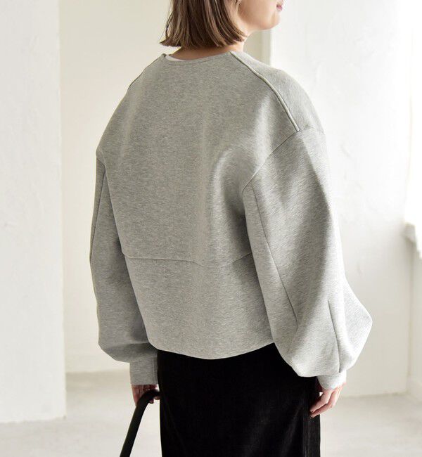 quaranciel「quaranciel:〈洗濯機可能〉ポンチ ロゴプリント スウェット ジップ ブルゾン カーディガン」|スウェット・ジャージ|