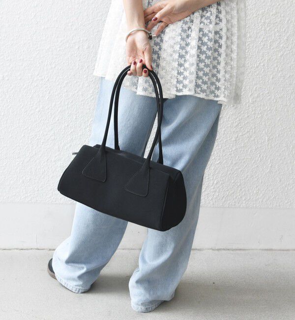 SHIPS for women「【WEB限定】ポリエステル スエード 横長 ボストン バッグ」|ボストンバッグ|