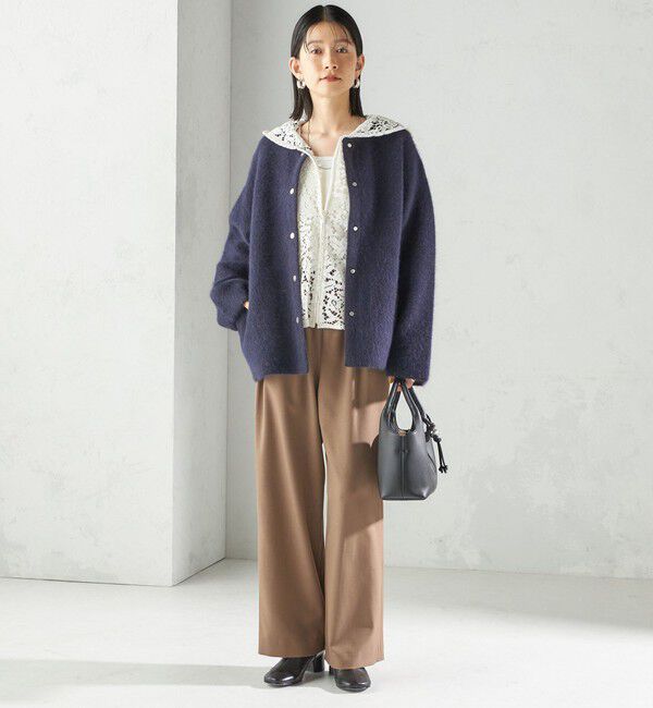 SHIPS for women「〈手洗い可能〉レース ジップアップ パーカ」|パーカー|