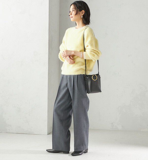 SHIPS for women「〈手洗い可能〉ウォッシャブル ウール タック パンツ」|その他|
