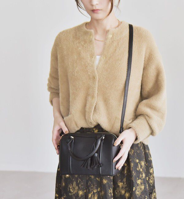 quaranciel「《一部追加予約》quaranciel: 2way タッセル チャーム ミニ ボストン バッグ」|ショルダー・メッセンジャー|