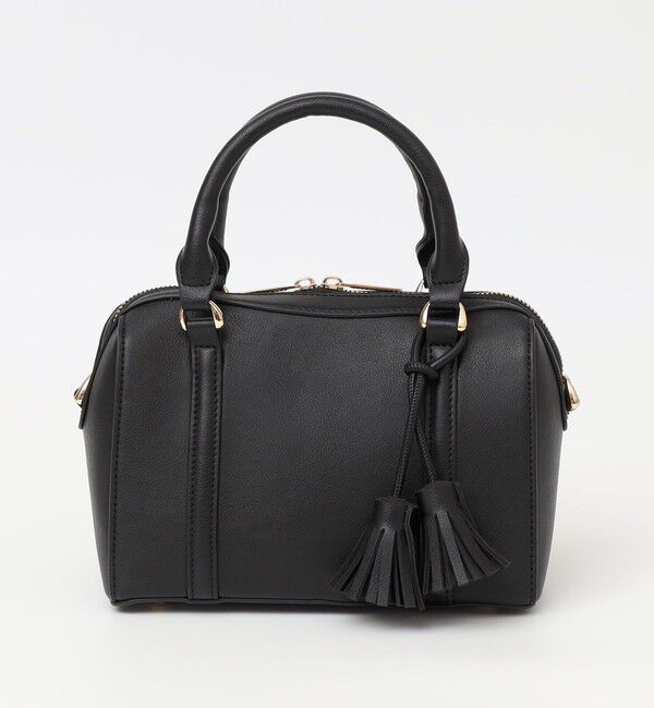 quaranciel「《一部追加予約》quaranciel: 2way タッセル チャーム ミニ ボストン バッグ」|ショルダー・メッセンジャー|