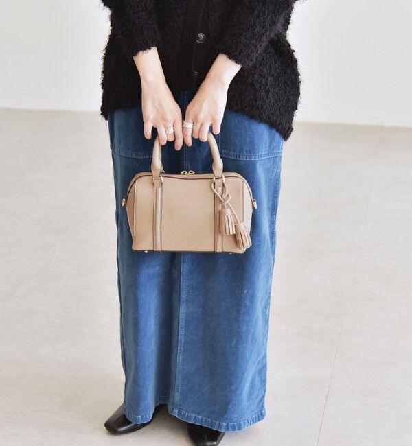 quaranciel「《一部追加予約》quaranciel: 2way タッセル チャーム ミニ ボストン バッグ」|ショルダー・メッセンジャー|