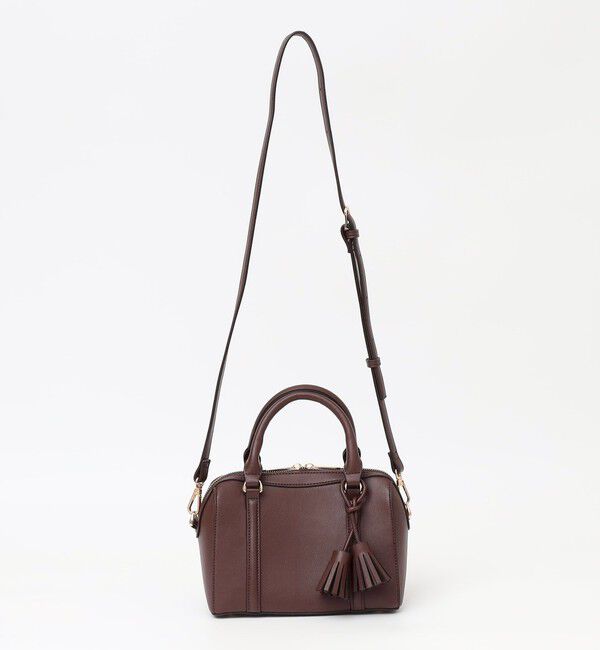 quaranciel「《一部追加予約》quaranciel: 2way タッセル チャーム ミニ ボストン バッグ」|ショルダー・メッセンジャー|