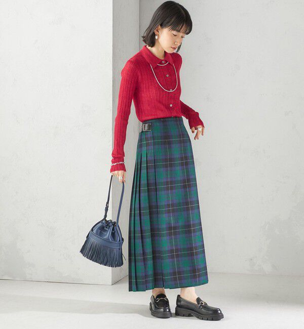 SHIPS for women「〈手洗い可能〉ランダム リブ ポロ ニット カーディガン」|カーディガン|