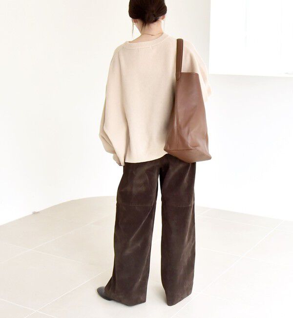 quaranciel「quaranciel:〈手洗い可能〉AQUA カシミヤ ミックス ドルマン ニット 25AW」|ニット・セーター|