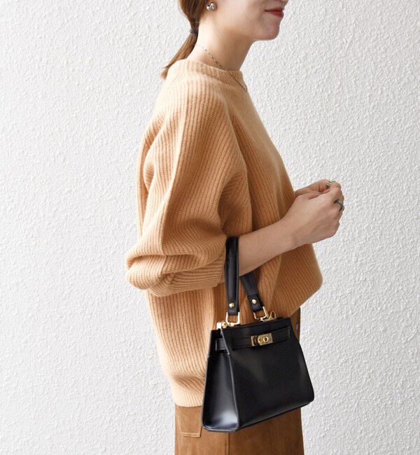 SHIPS any「《一部追加予約》SHIPS any:〈手洗い可能〉AQUA カシミヤ ミックス ハイネック ニット」|ニット・セーター|