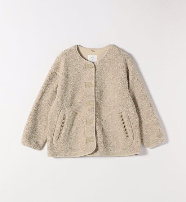 SHIPS any「SHIPS any:〈洗濯機可能〉ボア フリース 2WAY フーディー ブルゾン」|ブルゾン・スタジャン|