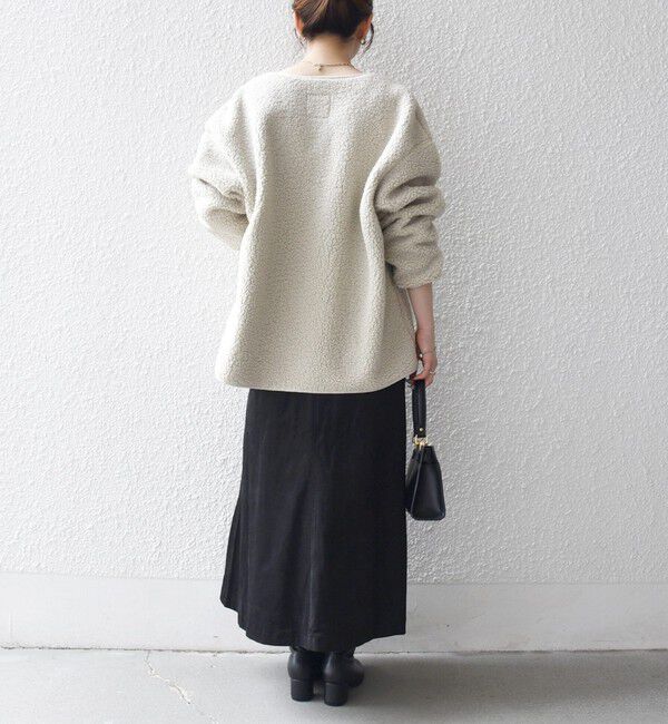 SHIPS any「SHIPS any:〈洗濯機可能〉ボア フリース 2WAY フーディー ブルゾン」|ブルゾン・スタジャン|