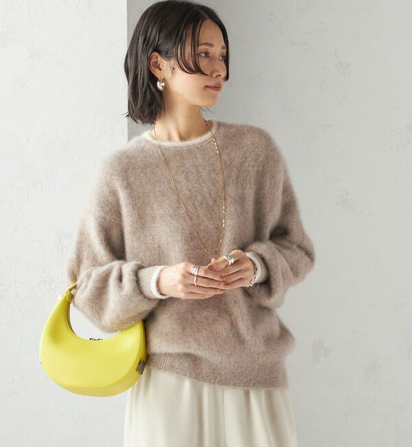 SHIPS for women「杢 フォックス カシミヤ クルーネック ニット プルオーバー」|ニット・セーター|