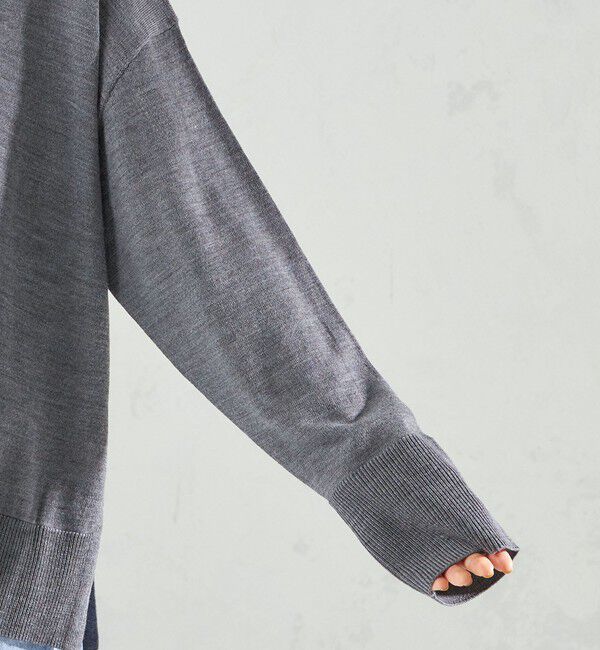 SHIPS for women「〈手洗い可能〉14G ウォッシャブル クルーネック ニット プルオーバー」|ニット・セーター|