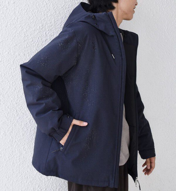 SHIPS any「【WEB限定】SHIPS any:〈手洗い可能/撥水〉ウールライク ユーティリティー 中綿 マウンテンパーカー◇」|その他|ネイビー