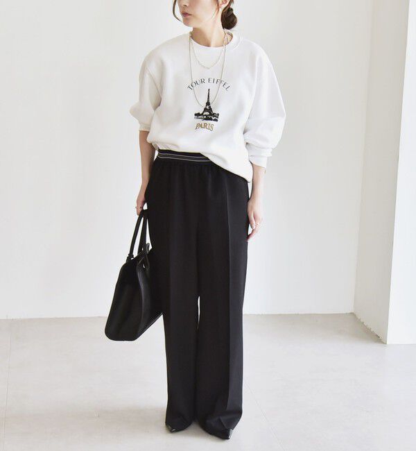 quaranciel「《一部追加予約》ANGE IN DISGUISE:〈手洗い可能〉デザイン ロゴ プリント スウェット」|スウェット・ジャージ|