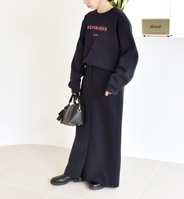 quaranciel「《一部追加予約》ANGE IN DISGUISE:〈手洗い可能〉デザイン ロゴ プリント スウェット」|スウェット・ジャージ|