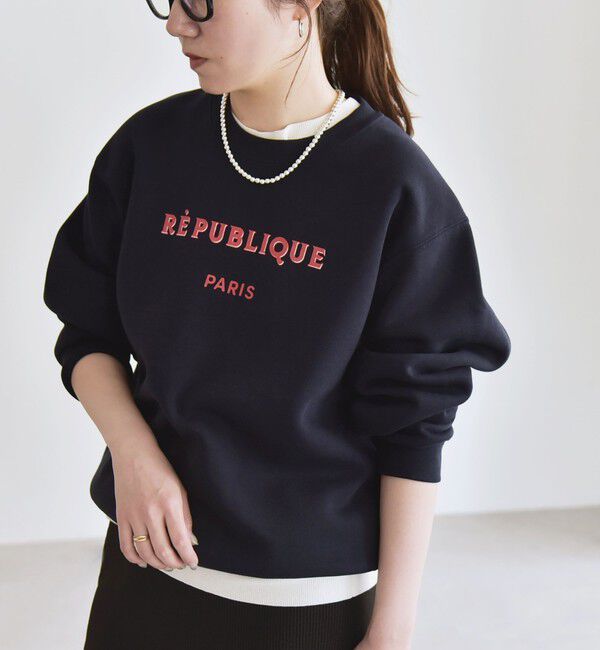 quaranciel「《一部追加予約》ANGE IN DISGUISE:〈手洗い可能〉デザイン ロゴ プリント スウェット」|スウェット・ジャージ|