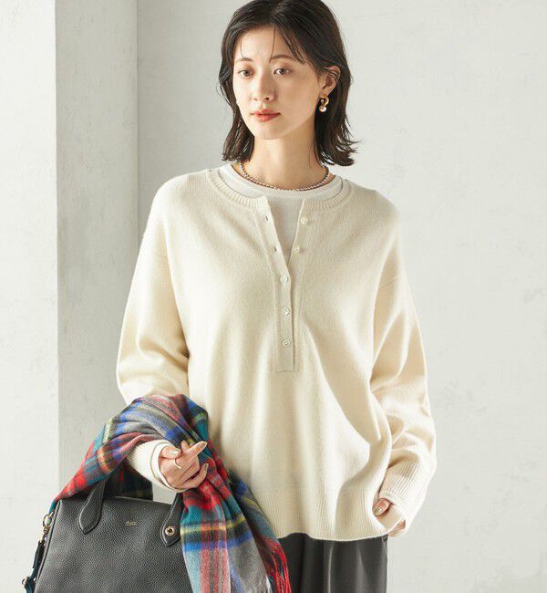 SHIPS for women「〈手洗い可能〉ウール カシミヤ 2WAY プルオーバー」|ニット・セーター|