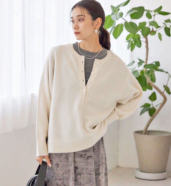 SHIPS for women「〈手洗い可能〉ウール カシミヤ 2WAY プルオーバー」|ニット・セーター|