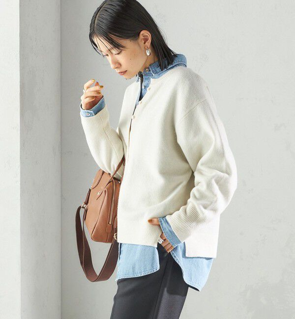 SHIPS for women「〈手洗い可能〉ウール カシミヤ 2WAY プルオーバー」|ニット・セーター|