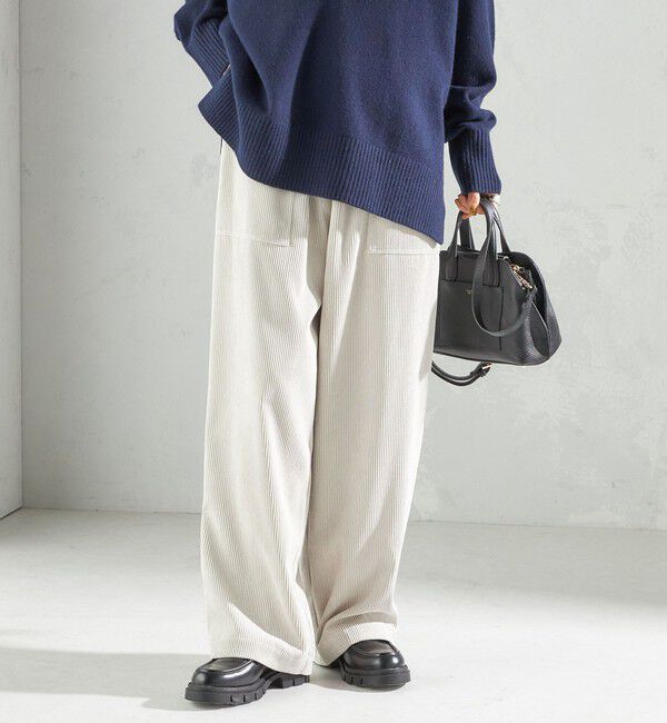 SHIPS for women「〈洗濯機可能〉TUMUGITO(R) コーデュロイ ドロスト パンツ」|その他|