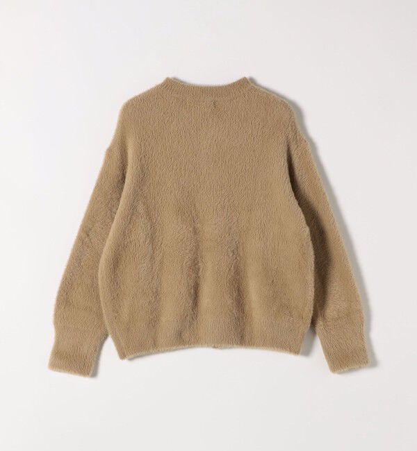 quaranciel「quaranciel:〈手洗い可能〉ファーライク クルーネック スナップ ニット カーディガン」|カーディガン|