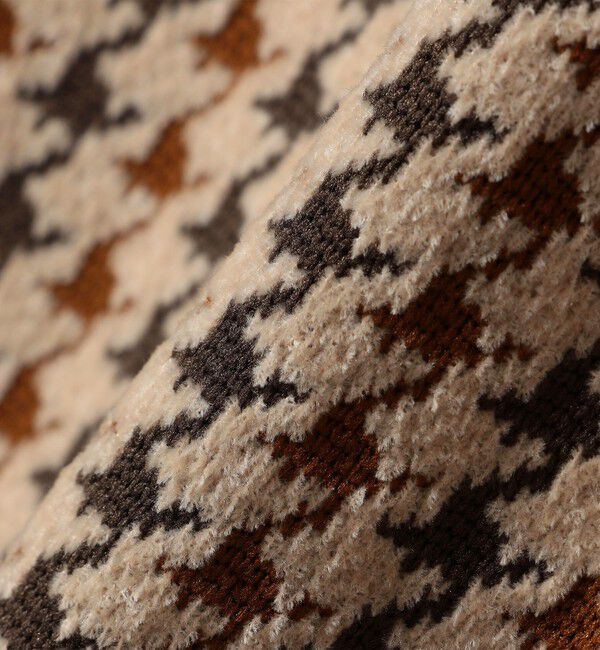 SHIPS any「SHIPS any:〈手洗い可能〉モールヤーン クルーネック ロゴ 千鳥柄 プルオーバー」|ニット・セーター|