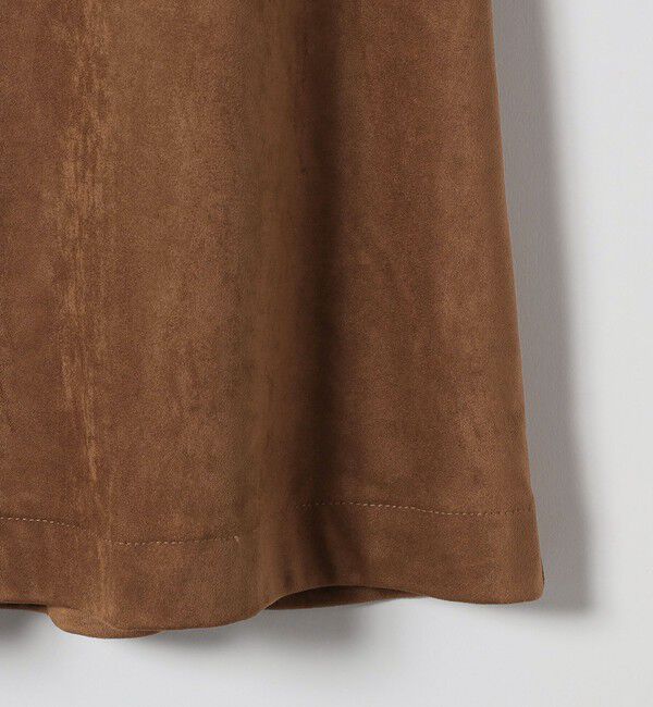 SHIPS any「SHIPS any: ポリエステル スエード フロント ボタン Aライン スカート」|スカート|