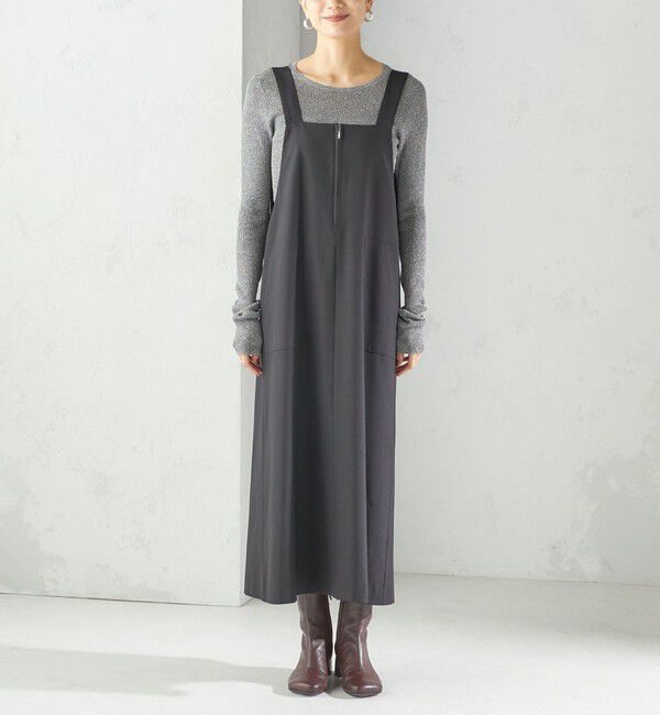 SHIPS for women「〈手洗い可能〉フロント ジップ ジャンパー スカート」|ジャンパースカート|