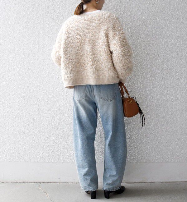 SHIPS any「SHIPS any: ループ ニット Vネック ショート カーディガン」|カーディガン|