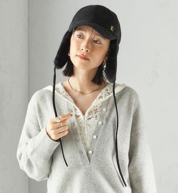 SHIPS for women「Revis.: ポリエステル スエード フライト キャップ」|キャップ・キャスケット|