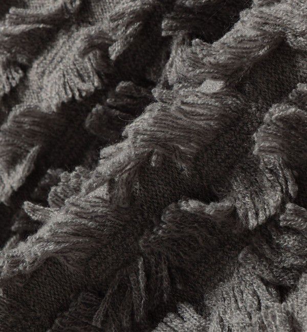 SHIPS any「SHIPS any:〈手洗い可能〉フリンジ デザイン ニット プルオーバー」|ニット・セーター|