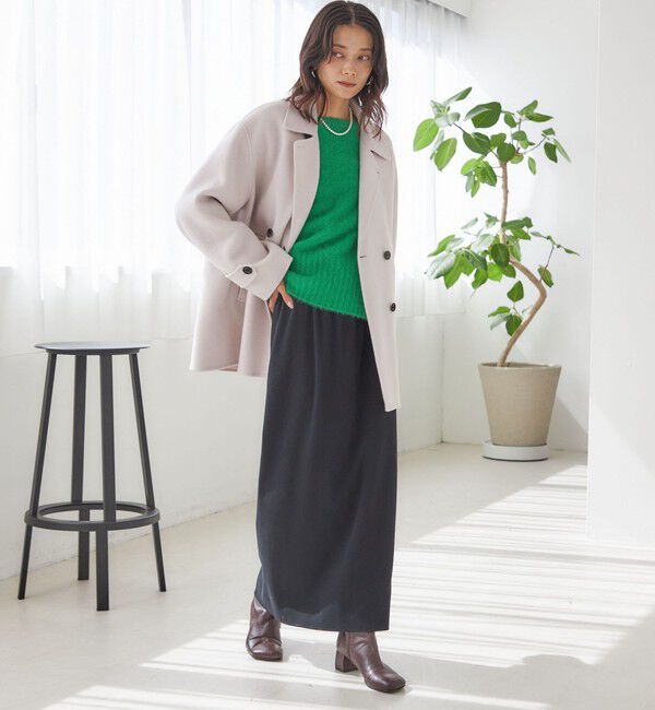 SHIPS for women「〈手洗い可能〉フォックス クルーネック ニット プルオーバー」|ニット・セーター|