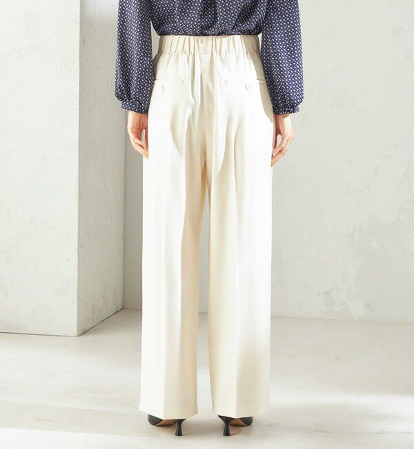 SHIPS for women「〈手洗い可能〉メルティ ウォーム タック ワイド パンツ」|その他|