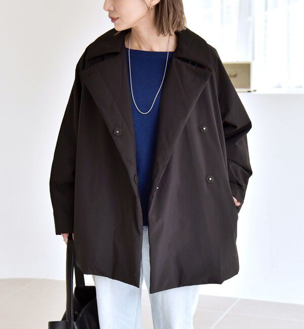 quaranciel「quaranciel:〈撥水加工〉中綿 テーラード ミドル Wボタン ジャケット コート」|その他|