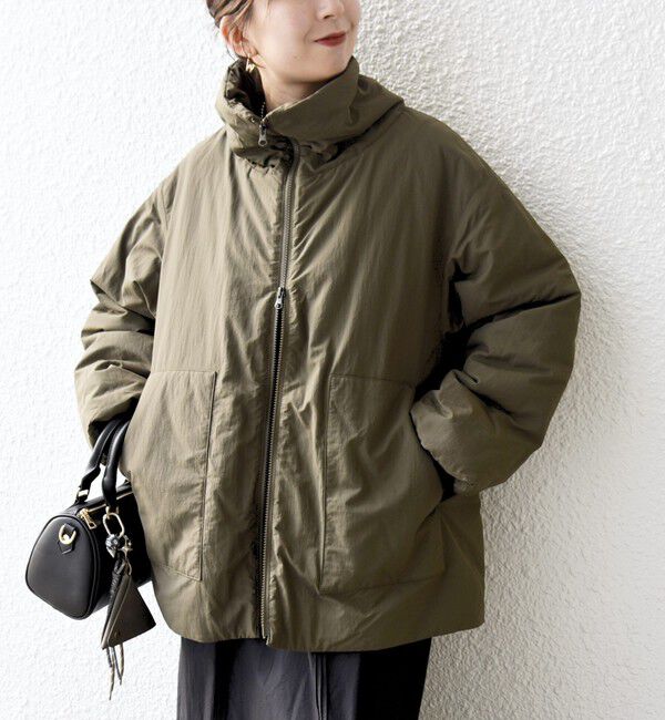 SHIPS any「【WEB限定】SHIPS any: 中綿 ダブル ジップ スタンド ブルゾン」|ブルゾン・スタジャン|