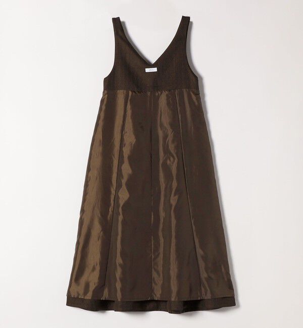 SHIPS any「SHIPS any: ヘリンボーン パイピング フレア ジャンパースカート」|ワンピース|