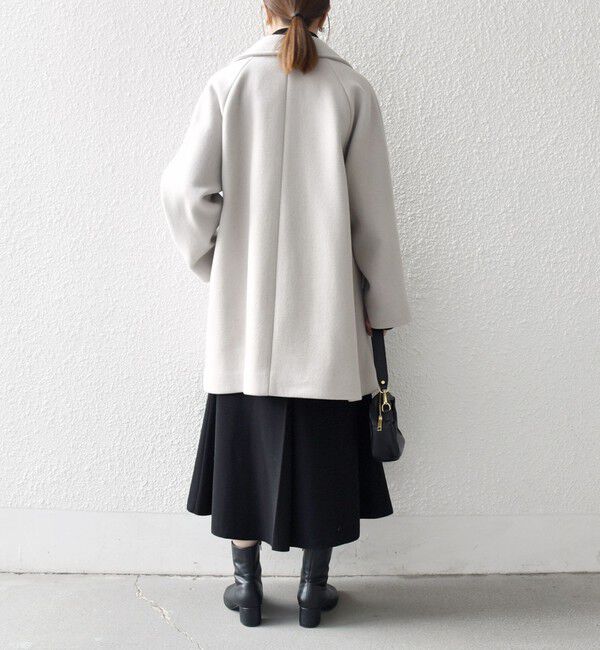SHIPS any「【WEB限定】SHIPS any: PURE WOOL スタンド & テーラード ハーフ コート」|その他|